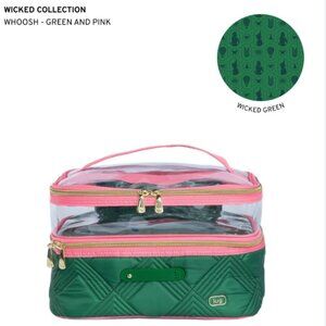 Wicked x Lug Whoosh Clearview Cosmetic Case Green/Pink